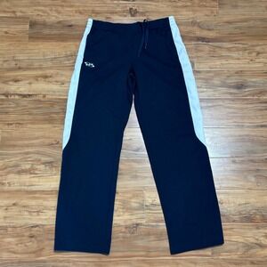BOOMBAH Athletic Pants Track Warm‎ Up Side Stripe Navy Blue Mens Size M